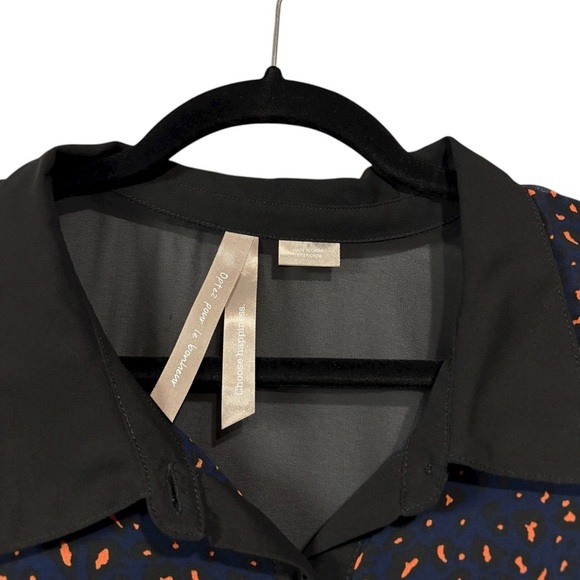 Penningtons, Plus Size Long Sheer Floral Tunic, 2X, Black, Navy, White, Peach - Picture 5 of 10